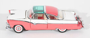 Pink & White Two-tone Franklin Mint 1955 Ford Fairlane Crown Victoria 1:43 Model