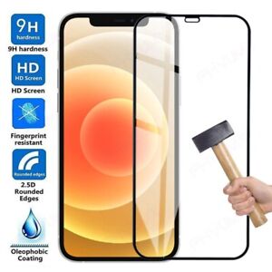 4 PCS Full Coverage Tempered Glass Screen Protectors iPhone XS 11 12 13 Pro/MAX