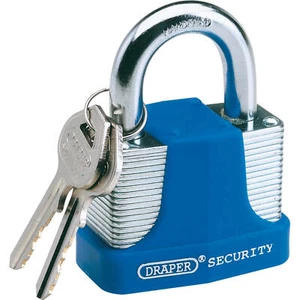 Draper Laminated Steel Padlock 40mm Standard - Picture 1 of 1