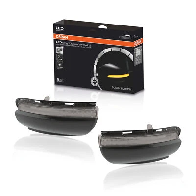 Osram LEDRiving LED Spiegelblinker Laufblinker für VW Golf 6 Touran I schwarz - Bild 1 von 2