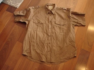 Camisa Cabela's Safari Series Para Hombre XL Abotonada Manga Corta Marrón Bolsillos - Imagen 1 de 5