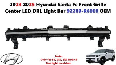 2024 2025 Hyundai Santa Fe Front Grille Center LED DRL Light Bar 92209-R6000 - Image 1 of 4