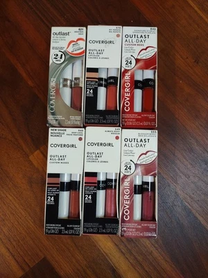 Lot Of 6 Covergirl Outlast All-Day Lip Color Mixed  Colors  - Image 1 of 4