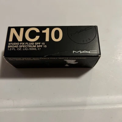 MAC studio fix fluid SPF 15 broad specturm new in box 1oz select your shade - Image 1 of 3