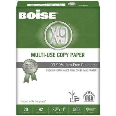 BOISE CASCADE Boise Multi-Use Print & Copy Paper Letter Size (8 1/2" X 11") 1 Ream, 500 sheets