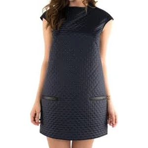 Cop Copine 36/Small Barbapapa Tunika Tank Minikleid dunkelblau gesteppt ärmellos - Bild 1 von 10