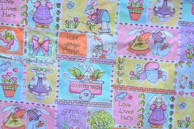 1/2 yard Easter Mini Prints #5842 Spring Industries - Image 1 of 2