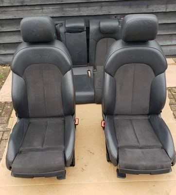 AUDI A6 C7 S-LINE alcantara INTERIOR SEAT SET for SALE (11-18) Collection Only - Image 1 of 4