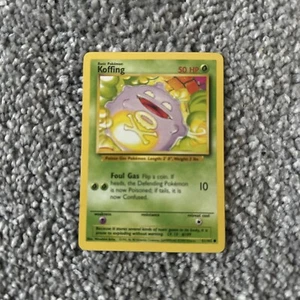 Pokemon Card Base Set Koffing 51/102 WOTC 1999 Unlimited Vintage LP-NM - Picture 1 of 2
