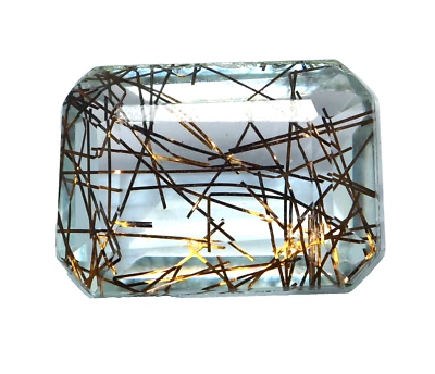 54 CT Natürlich Zertifiziert Smaragd Schnitt Braune Farbe Strahlende Quarz Lose - Bild 1 von 4