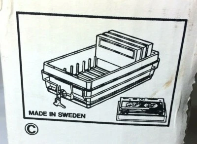 Vintage Cassette Tape Case Holder Storage with Lock NOS New  - Image 1 of 4