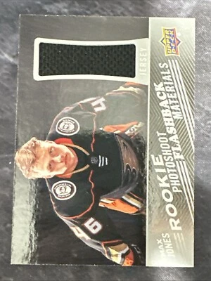 2019-20 Upper Deck Rookie Photoshoot Flashback Materials RPF-MJ Max Jones Ducks - Image 1 of 2