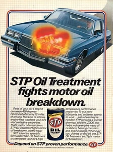 Vintage 1984 Print Ad - STP Oil Treatment - Picture 1 of 1