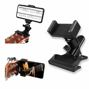 1Pc Guitar Head Clip Phone Holder Guitar Phone Holder Tripod Clip Head - Picture 1 of 12