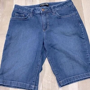 Riders by Lee mid rise Bermuda denim shorts size 6 - Picture 1 of 5