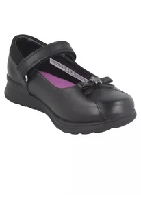 Clarks Mariel Wish Kid Girls Black Leather School Shoes, UK SIZE 11.5 G - Picture 1 of 3
