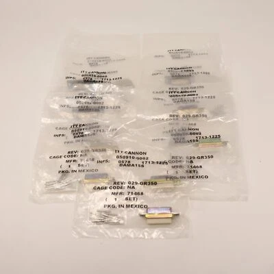 9 Pack ITT Cannon D-Sub Connector DAMA-15S - Image 1 of 4