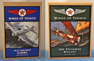 Wings of Texaco Northrop Gamma Stearman Biplane Diecast Plane Bank Ertl - Picture 1 of 5