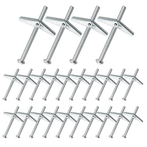 Toggle Bolt HSCGIN 24PCS M4 Stainless Steel Toggle Bolt and Wing Nut Kit round H - Picture 1 of 12