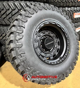 4) 17" Vision Tactical Black Wheels 35" Atturo MT Tires 5x5 Jeep Wrangler JK JL - Picture 1 of 6