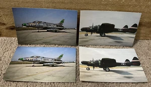 Lote de 4 postales vintage de avión de guerra P-61C “Black Widow” F-100C “Super Sabre” - Imagen 1 de 10