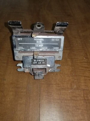 Pontiac Chieftain Super Star Chief Bonneville 1957 controlador selector de calor HVAC Foto 1 de 4