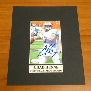 Chad Henne Signed Matted Football Photo with JSA COA - Picture 1 of 2