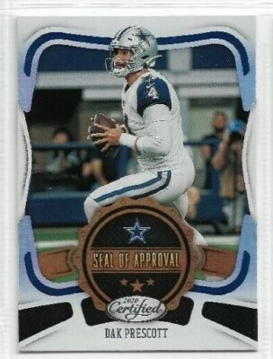 2020 Panini Certified Dak Prescott Seal of Approval - Image 1 of 2