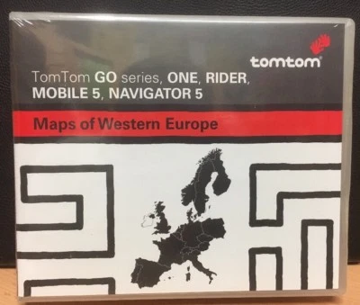  Maps of Western Europe: TomTom GO series, NAVIGATOR 5,One,Rider Mobile 5, Neu  - Bild 1 von 4