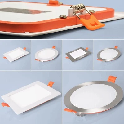 LED Panel ultraslim FLACH Einbaustrahler Einbauspot Deckenspot Spot 6W 12W 18W - Bild 1 von 2