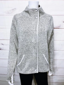 C9 By Champion Womens Jacket Size M Gray Full Zip Pockets Long Sleeve - Picture 1 of 7