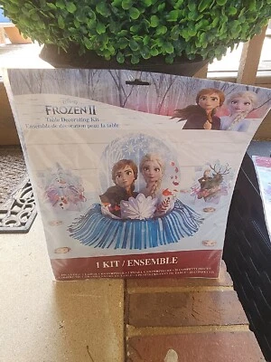 DISNEY FROZEN II Elsa Anna Olaf Party TABLE DECORATING KIT Centerpieces Lot Of 2 - Image 1 of 4