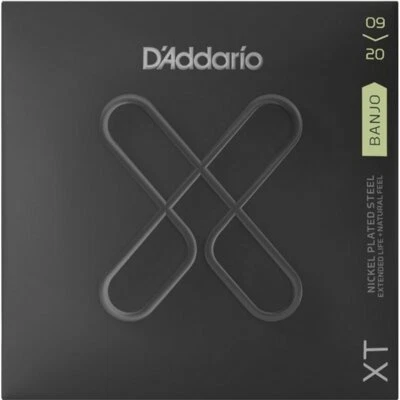D'Addario XTJ0920 Extended Life 5-String Banjo strings, Nickel, loop end 9-20 - Image 1 of 2