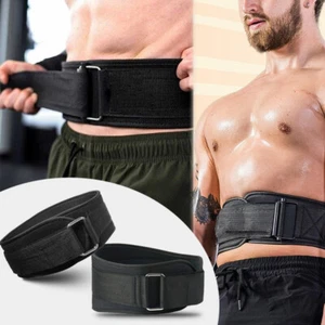 Weight Lifting Belt Gym Back Support Fitness Bodybuilding Training Workout Sport - Picture 1 of 18