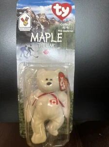 1996 McDonalds TY Teenie Beanie Baby Maple The Bear Canada - Picture 1 of 3