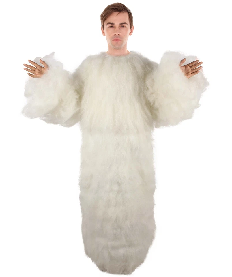 HPO Adult Unisex White Furry British TV Naughty Cloud Costume, Halloween HC-1915 - Image 1 of 3