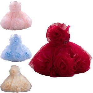 Sequins Girls~Dress Flower Girls Dress Wedding Pageant Birthday Party Dress Gown - Picture 1 of 30