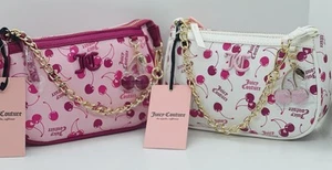 Juicy Couture Cherry On Top Wristlet Bundle Pink & White NWT - Picture 1 of 1