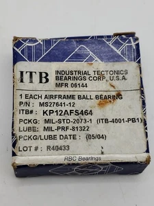 ITB RBC MS27641-12 AIRFRAME BALL BEARING - Picture 1 of 4