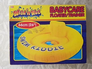 Wild N Wet Inflatable Baby Water Float Swimming Training Ring Yellow NEW - Picture 1 of 2