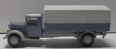 Wiking MB 3420 Camion Con Pianale E Telo Scala H0 #F8# - Immagine 1 di 4