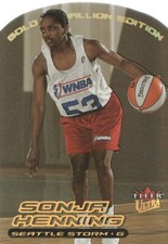 2000 Ultra WNBA Gold Medallion #87 Sonja Henning Seattle Storm
