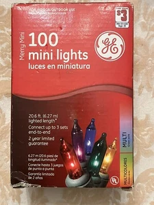 MultiColor Mini Lights 100 Christmas Party String Tree Light Set 20.6 ft L - Picture 1 of 2