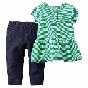 Carter's Baby Mädchen 2-teiliges St. Patty's Day Tunika & Jegging Set - Bild 1 von 2