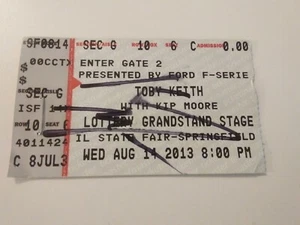 100% authentic kip moore Autographed ticket stub from 2013 - Picture 1 of 1