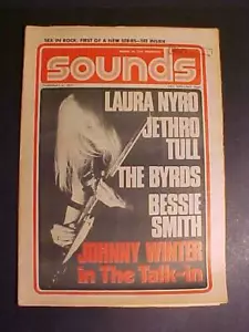 OLD RARE VINTAGE ORIGINAL UK "SOUNDS" ROCK MUSIC MAGAZINE JOHNNY WINTER +++ 1971 - Foto 1 di 10