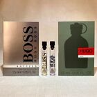 Hugo Boss Bottled EDT + Hugo Boss Man EDT Sample Vials .05oz, 1.5ml Each