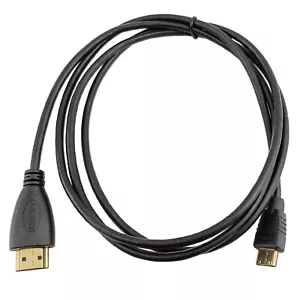 Mini HDMI to HDMI Cable HD 1080P Video Audio PC Laptop LCD Board TV Display Wire - Picture 1 of 6