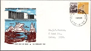 1969 Australia Centenario del primer asentamiento de NT 5c dirección real FDC, en muy buena condición - Imagen 1 de 1