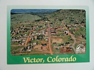 Vintage Pikes Peak Country Scenic Victor, Colorado Stadt der Minen Postkarte  - Bild 1 von 2